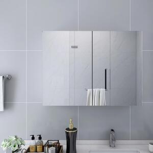 Bathroom Mirror Cabinet White 80x15x60 cm MDF