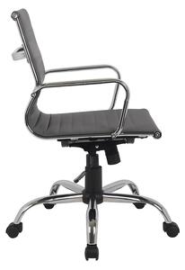 Dave Office Chair - Grey Faux Leather