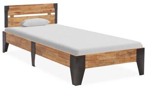 Bed Frame Solid Acacia Wood with Brushed Finish 90x200 cm