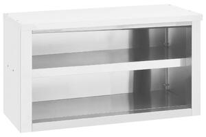 Kitchen Wall Cabinet 90x40x50 cm Stainless Steel