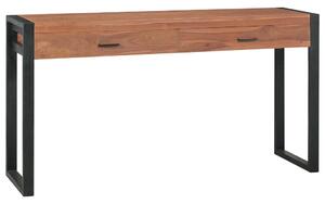 Desk with 2 Drawers 140x40x75 cm Recycled Teak Wood