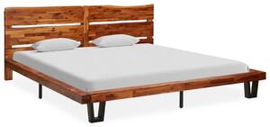 Bed Frame with Live Edge Solid Acacia Wood 200 cm