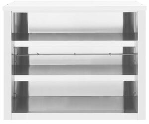 Kitchen Wall Cabinet 90x40x75 cm Stainless Steel