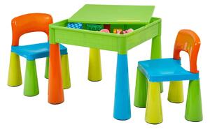 Multicoloured Activity Table And 2 Chairs