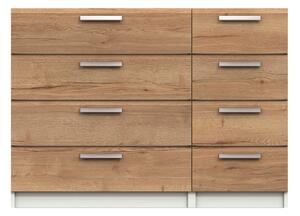 Piper Wide 8 Drawer Chest Brown
