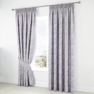 Dreams & Drapes Jasmine Lined Ready Made Pencil Pleat Curtains Lavender