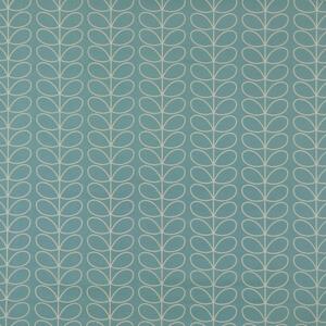 Orla Kiely Linear-Stem PVC Fabric Duckegg