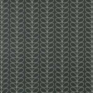 Orla Kiely Linear-Stem PVC Fabric Cool Grey