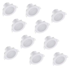 7W Dimmable Tri-Colour Pack of 10 LED Downlights
