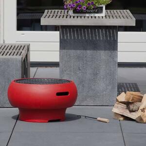 BBGRILL Portable Barbecue Red BBQ TUB-R