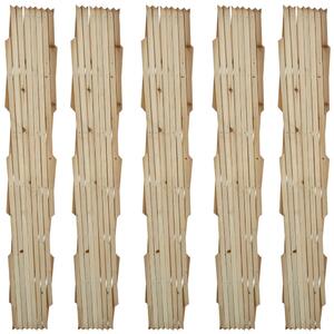 Trellis Fence 5 pcs Solid Wood 180x90 cm