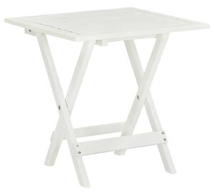 Bistro Table White 46x46x47 cm Solid Acacia Wood