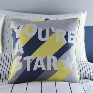 Youre A Star Filled Cushion 43cm x 43cm Navy
