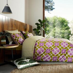 Orla Kiely Flower Tile Duvet Cover Bedding Set Lupin