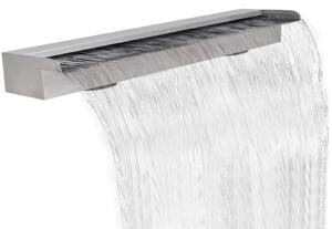 Rectangular Waterfall Pool Fountain Stainless Steel 150 cm