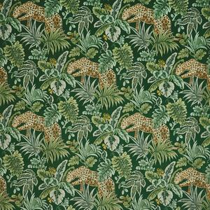 Prestigious Textiles Leopard Velvet Fabric Rainforest