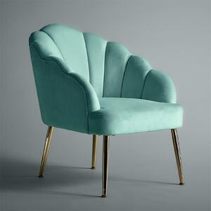 Sophia Scallop Occasional Chair - Duck Egg Blue