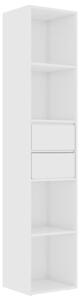Book Cabinet High Gloss White 36x30x171 cm Engineered Wood