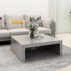 Coffee Table Concrete Grey 100x100x35 cm Engineered Wood