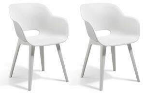 Allibert Outdoor Chairs Akola 2 pcs White