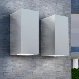 Outdoor LED Wall Lights 2 pcs Square Up/Downwards