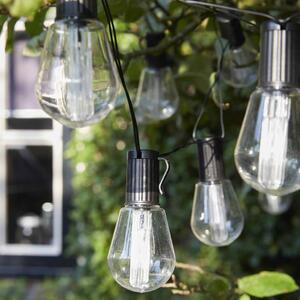 Luxform Solar-operated Party Lights with 10 LEDs Alicante Transparent