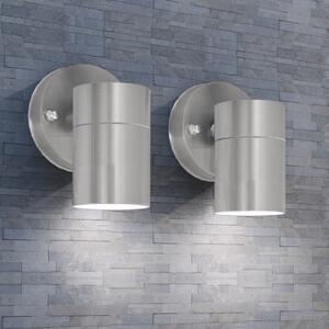 Outdoor Wall Lights 2 pcs Stainless Steel Downwards