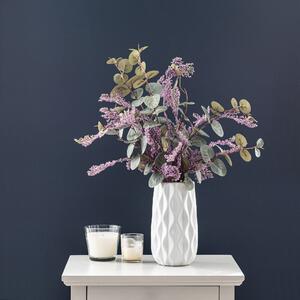 Berry and Eucalyptus Arrangement in Vase Green