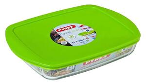 Pyrex Cook & Store Rectagular Dish with Green Lid