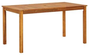 Garden Table 140x80x74 cm Solid Acacia Wood