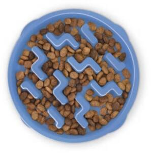 Outward Hound Slow Feeder for Dogs Slo Bowl Blue