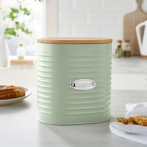 Metal Biscuit Canister with Badge