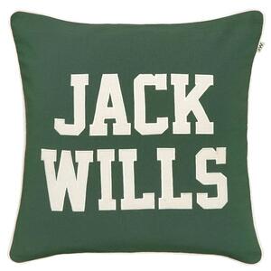Jack Wills Varsity Filled Cushion 45cm x 45cm Dark Green