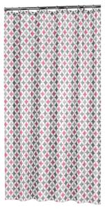 Sealskin Shower Curtain Diamonds 180x200cm Polyester Pink