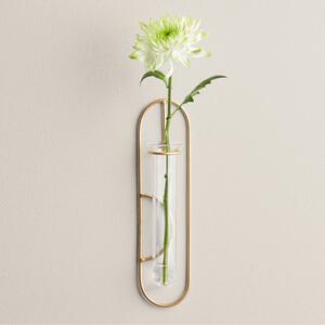Gold Lozenge Wire Wall Vase Gold