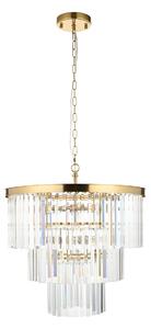 Marina 7Lt Pendant in Brushed Aged Brass