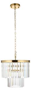 Marina 4Lt Pendant in Brushed Aged Brass