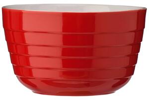 Red Stoneware Mixing Bowl Set