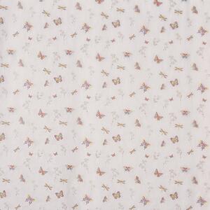 Flutterby Voile Curtain Fabric Candyfloss