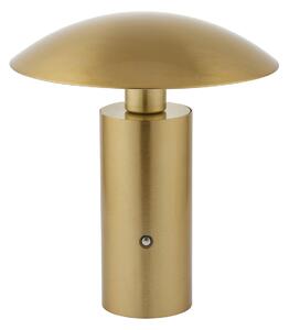 Roxanne Rechargeable Table in Brushed Gold Finish