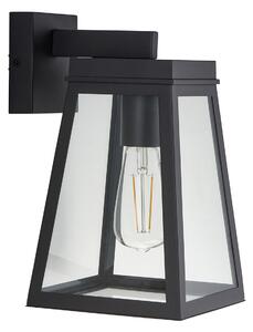 Whyte Wall Light in Textured Black and Glass