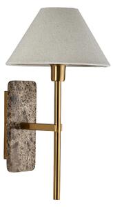 Danica Wall Light in Marble and Vintage Brass