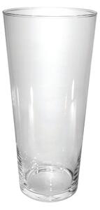 30cm Clear Conical Vase Clear
