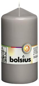 Bolsius Pillar Candles 8 pcs 130x68 mm Warm Grey