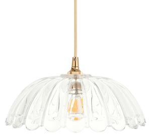 Audrey Carnation Pendant With Natural Braided Cable