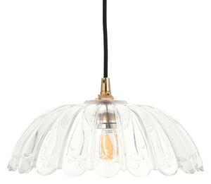 Audrey Carnation Pendant With Black Braided Cable