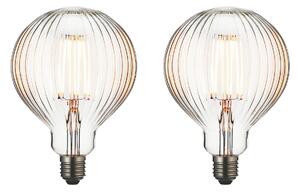 E27 Globe - 2 Pack in Glass