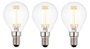 E14 Led Filament Golf - 3 Pack in Glass