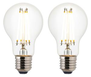 E27 Led Filament Gls - 2 Pack in Glass