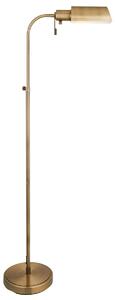 Yvonne Reader Floor Light in Antique Brass